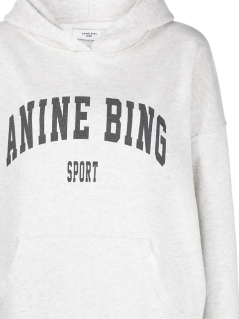 ANINE BING sport-graphic hoodie - Grey