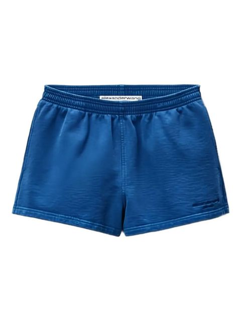 Alexander Wang elastic-waistband mini shorts - Blue - zdjęcie produktu nr 1
