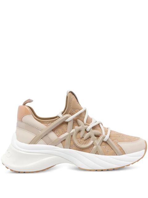 PINKO Ariel logo-detail lace-up sneakers - Neutrals - zdjęcie produktu nr 1