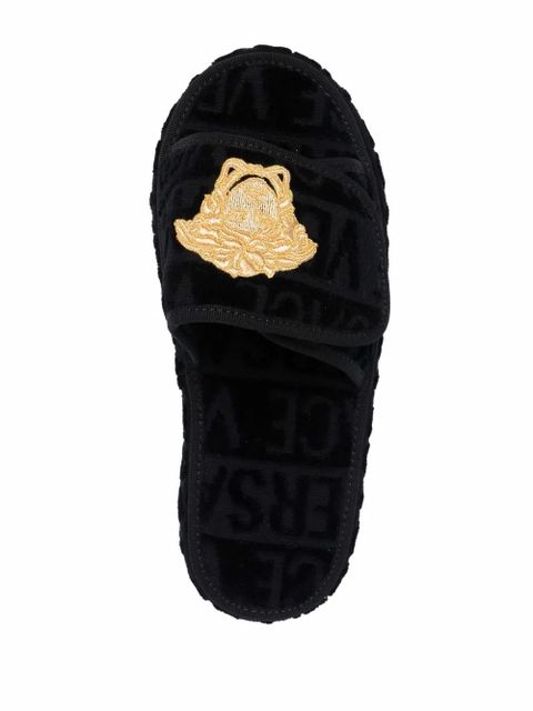Versace Versace Allover slippers - Black
