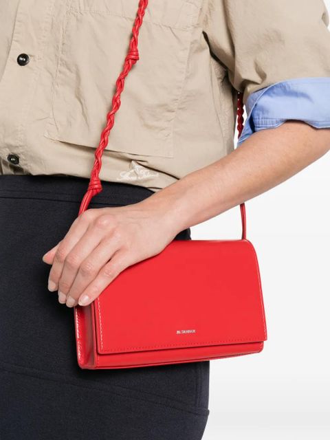 Jil Sander Tangle knot-detail cross body bag - Red - zdjęcie produktu nr 2