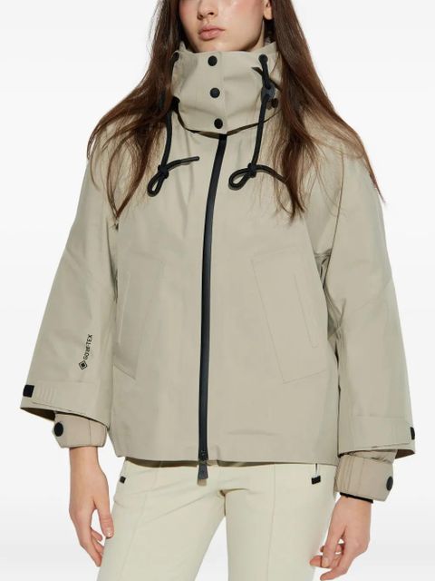 Moncler Grenoble button hooded jacket - Neutrals