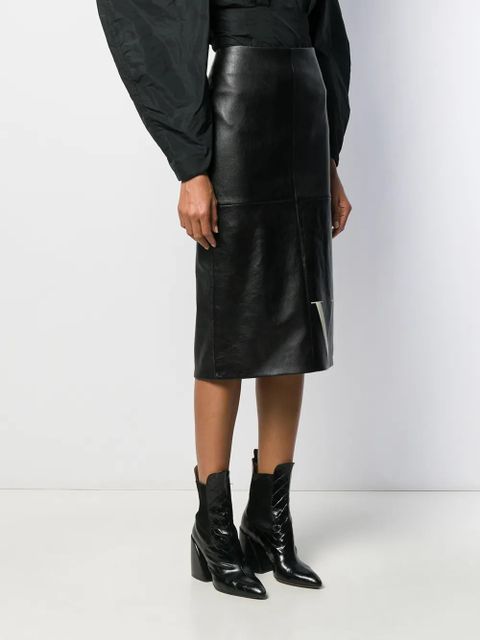 Valentino Garavani VLTN print pencil skirt - Black