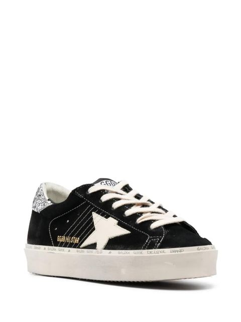 Golden Goose Hi Star glitter suede sneakers - Black
