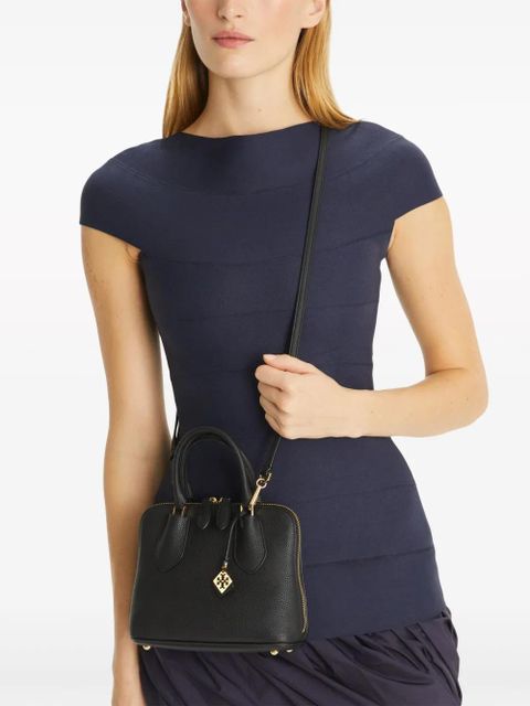 Tory Burch mini Swing leather satchel - Black