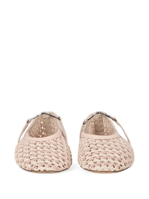 GCDS woven ballet flats - Neutrals