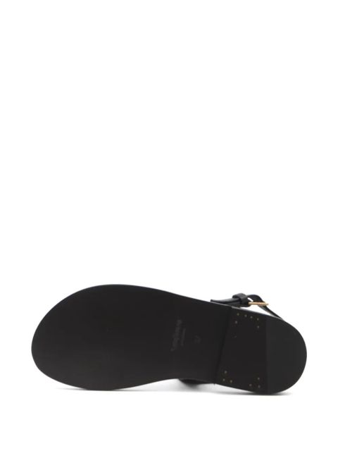 Saint Laurent Cassandre sandals - Black