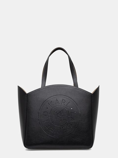 Karl Lagerfeld torebka skórzana kolor czarny A1W30060 - zdjęcie produktu nr 1