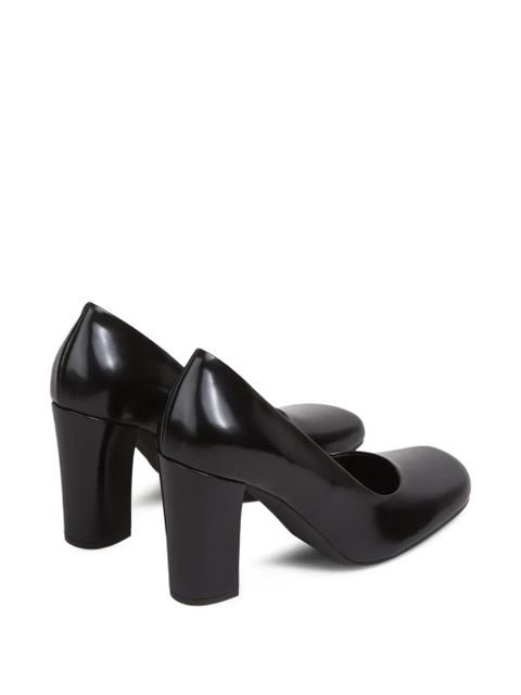 The Row Penelope rounded calf leather heel shoes - Black - zdjęcie produktu nr 2