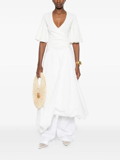 Jacquemus The Paysan ruffled top - Neutrals - zdjęcie produktu nr 2