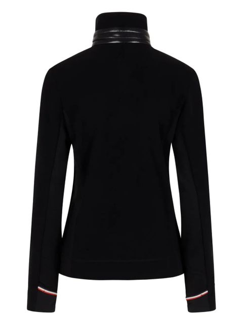 Moncler Grenoble zip-up high-neck sweater - Black