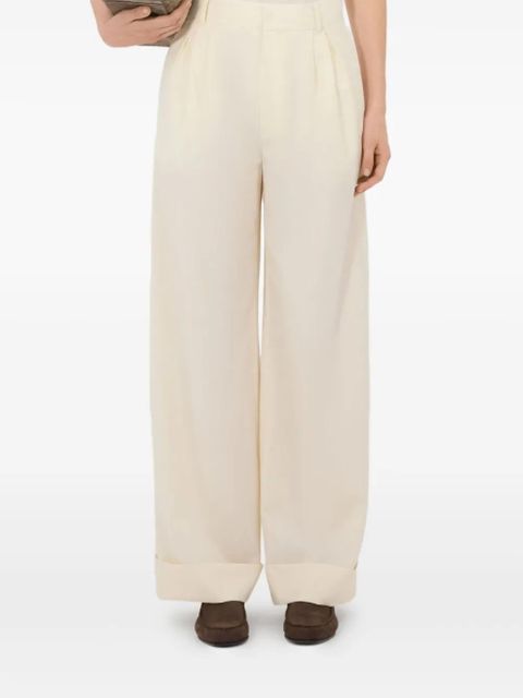 LouLou de Saison Davy pleated rolled trousers - Neutrals - zdjęcie produktu nr 2