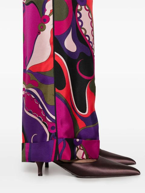 PUCCI abstract-print trousers - Purple