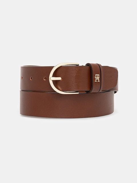 Tommy Hilfiger pasek skórzany damski kolor brązowy AW0AW17757 - zdjęcie produktu nr 1