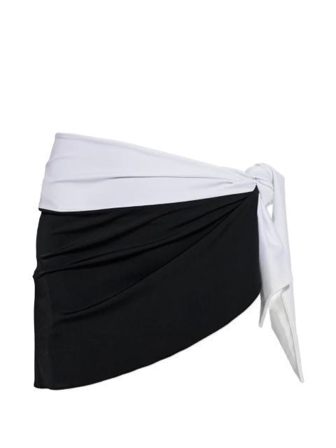 Balmain two-tone wrap-style sarong - Black - zdjęcie produktu nr 1