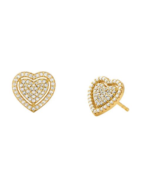 Michael Kors naszyjnik i kolczyki ze srebra pokrytego złotem MKC1756CZSET