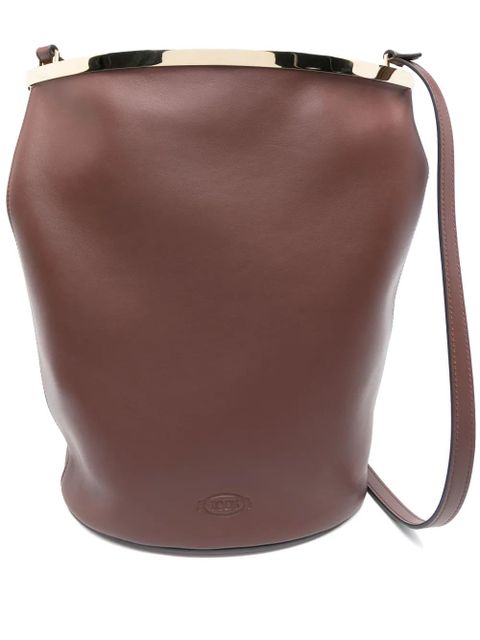 Tod's leather shoulder bag - Brown - zdjęcie produktu nr 1