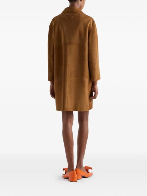 Prada suede coat - Brown