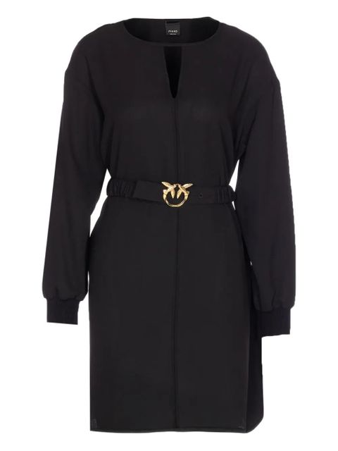 PINKO V-neck Bird-embellished dress - Black - zdjęcie produktu nr 1