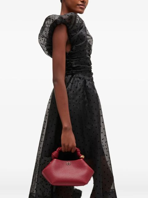 GANNI Bou twisted-handle tote bag - Red