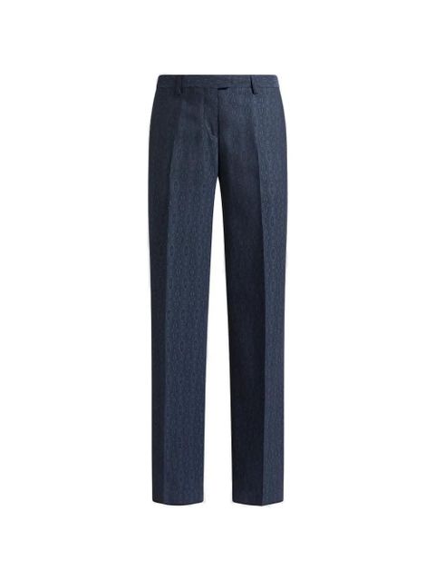 ETRO jacquard trousers - Blue - zdjęcie produktu nr 1