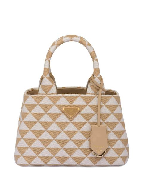 Prada Symbole embroidered tote bag - Neutrals - zdjęcie produktu nr 1