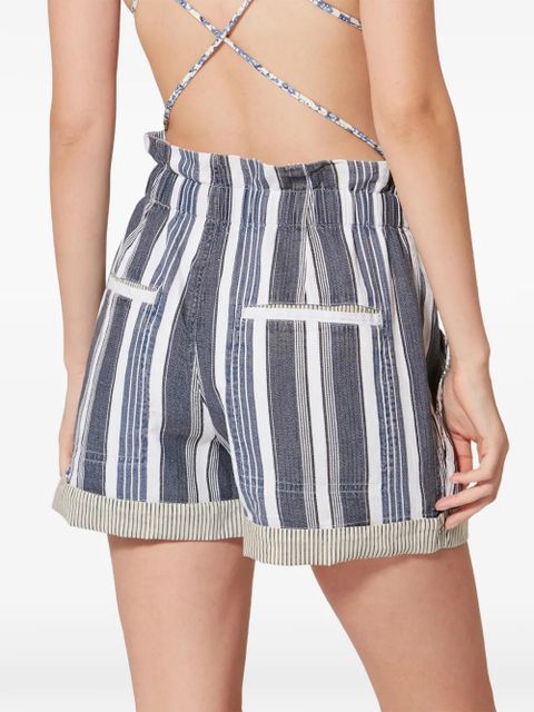 MARANT ÉTOILE NIRMA striped shorts - Blue