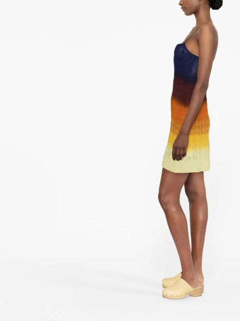 ETRO ombré knitted dress - Orange