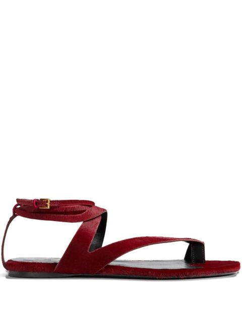KHAITE Aimee ankle-strap sandals - Red - zdjęcie produktu nr 1