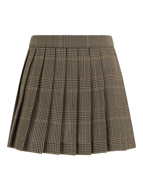 Golden Goose prince of wales pleated skirt - Brown - zdjęcie produktu nr 2