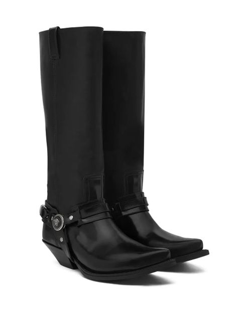 Versace 40mm Texano knee-high boots - Black - zdjęcie produktu nr 2