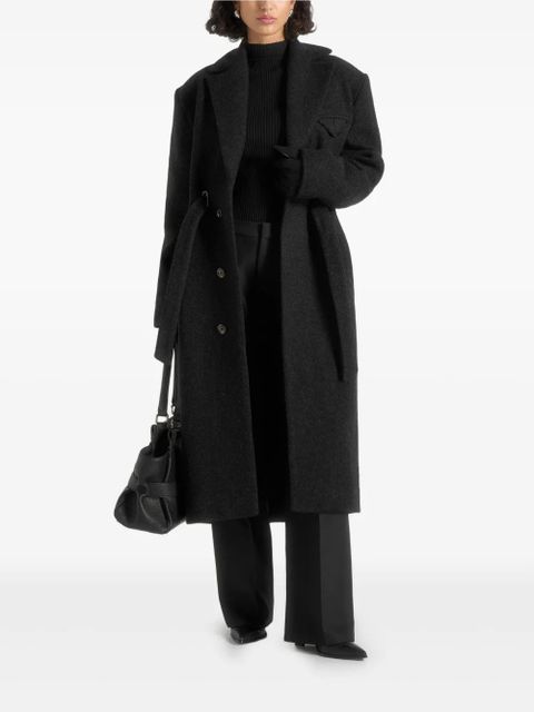 Manière De Voir Jena belted coat - Black - zdjęcie produktu nr 1
