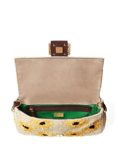 FENDI floral shoulder bag - Neutrals