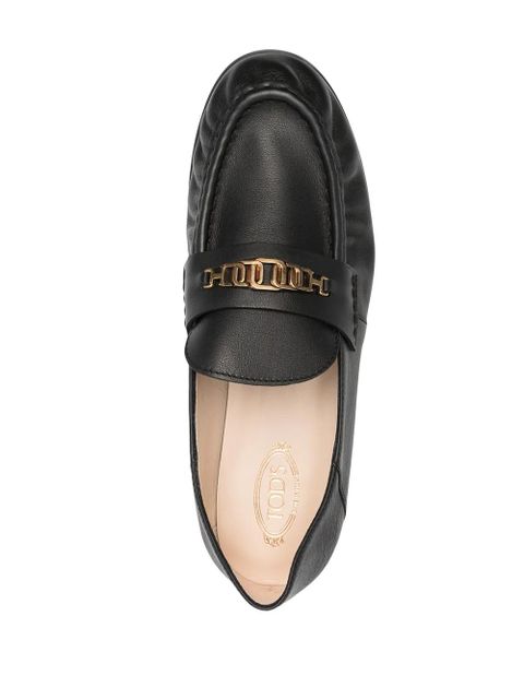 Tod's chain-link detail loafers - Black