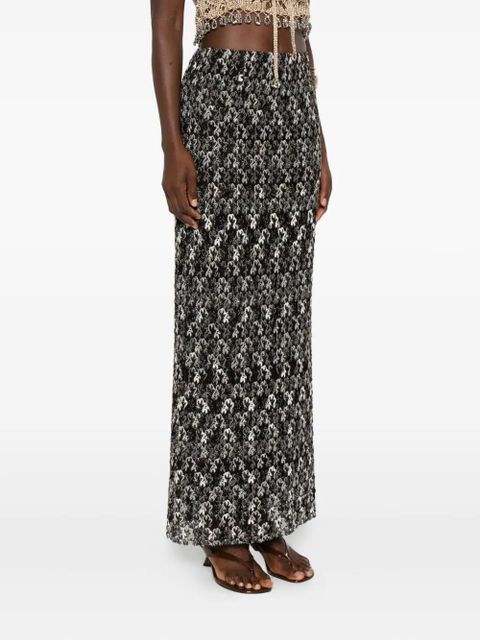 Missoni geometric-pattern skirt - Black
