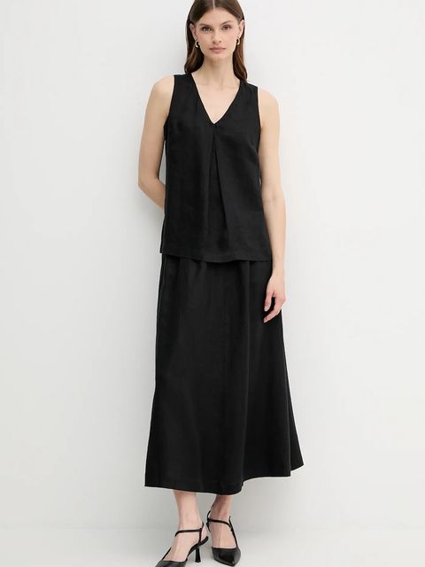 United Colors of Benetton bluzka lniana - zdjęcie produktu nr 2