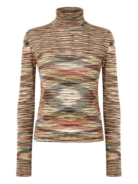 Missoni stripe-pattern turtleneck sweater - Neutrals - zdjęcie produktu nr 1
