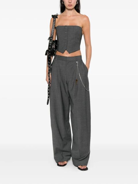 Alexander Wang pleated key-chain trousers - Grey - zdjęcie produktu nr 2