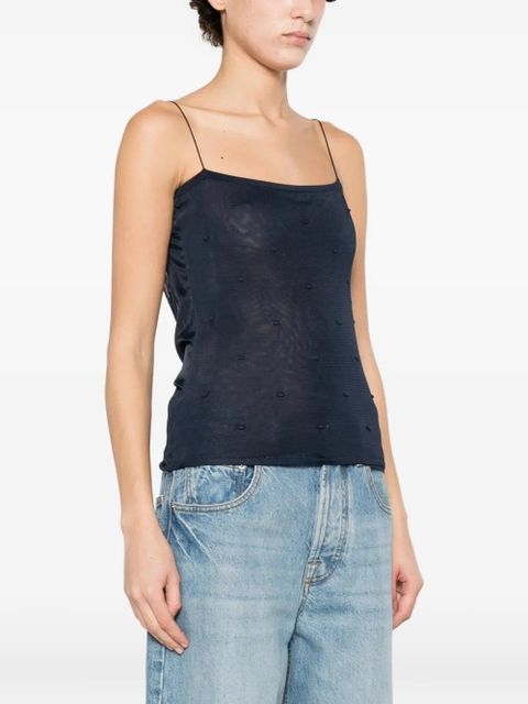 Jacquemus polka dot camisole top - Blue