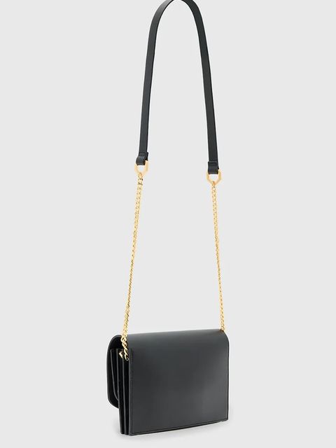 AllSaints torebka skórzana ETTA kolor czarny W339XD