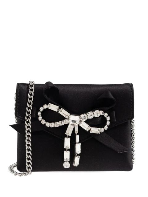 Jimmy Choo bow chain clutch bag - Black - zdjęcie produktu nr 1