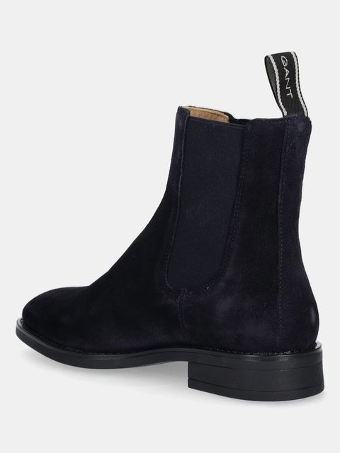 Gant sztyblety zamszowe Fayy damskie kolor granatowy na płaskim obcasie 31553127