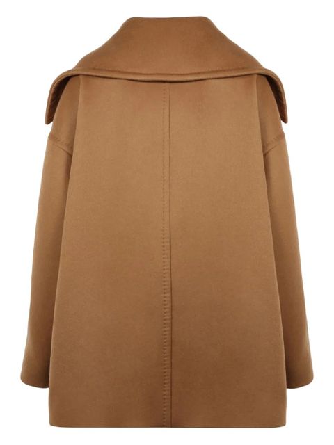 Max Mara Mario double-breasted lapel collar coat - Brown - zdjęcie produktu nr 2