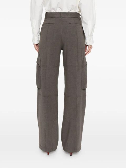 The Frankie Shop Kelly belted cargo pants - Grey