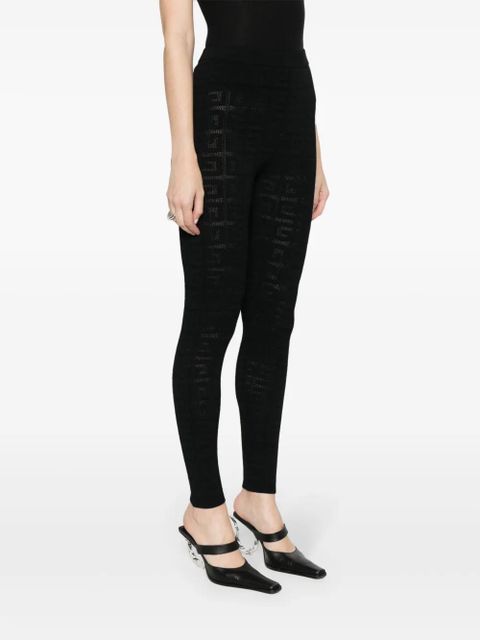 Givenchy 4G-motif knitted trousers - Black