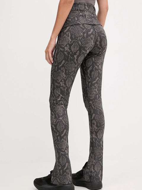 adidas by Stella McCartney legginsy treningowe damskie kolor szary wzorzyste JW4575