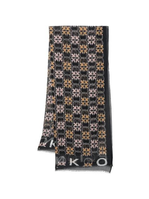 PINKO printed scarf - Black - zdjęcie produktu nr 1