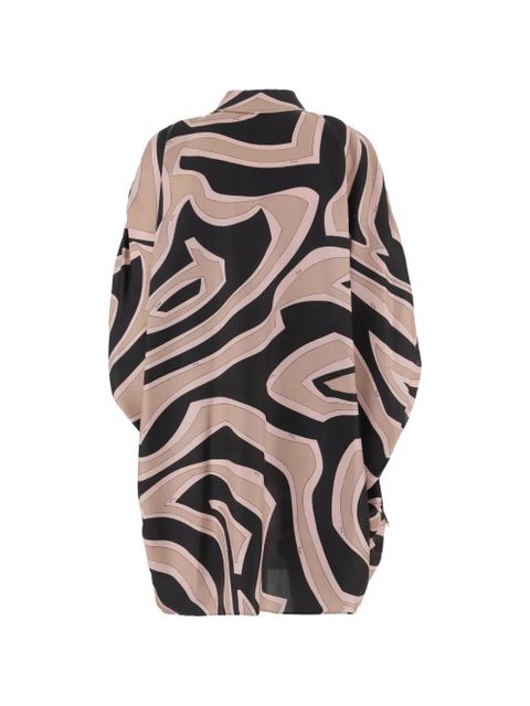 PUCCI Labirinto-print silk kaftan - Black - zdjęcie produktu nr 2