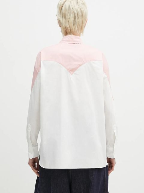 Fiorucci koszula bawełniana Embroidered Heart Relaxed Fit kolor biały regular z kołnierzykiem klasycznym U02SPTLO055CO02PN02