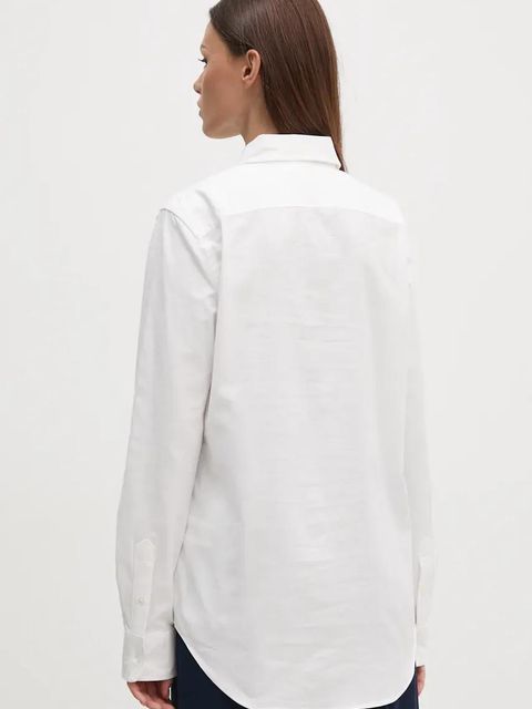 Polo Ralph Lauren koszula damska kolor biały regular z kołnierzykiem klasycznym 211941520 - zdjęcie produktu nr 2